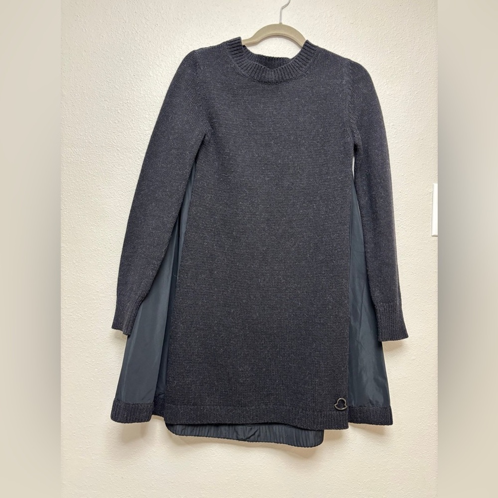 Moncler Dark Gray Long Sleeve Dress